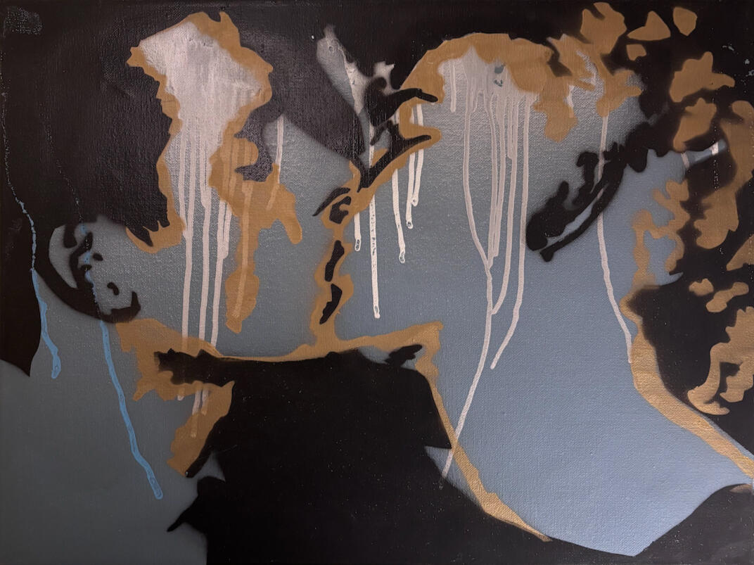 "Reunion" | 18x24 | Spray Paint on Canvas